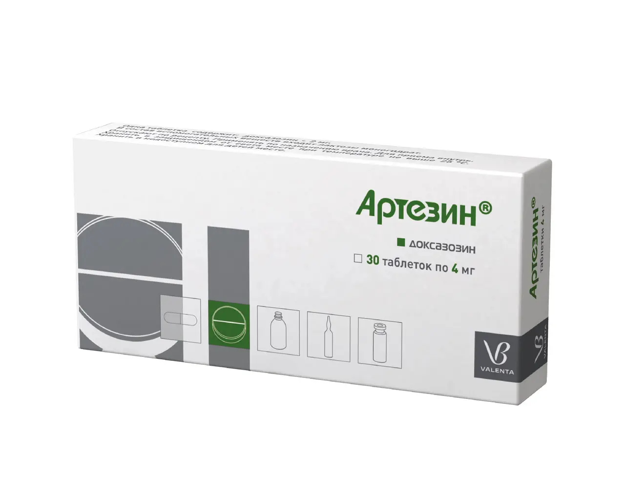 АРТЕЗИН табл. 4мг N30 (ВАЛЕНТА, РФ)
