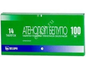 АТЕНОЛОЛ табл. п.п.о. 100мг N14 (БЕЛУПО, ХОРВАТИЯ)