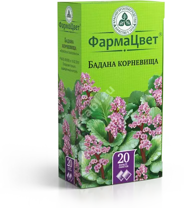 БАДАН ТОЛСТОЛИСТНЫЙ КОРНЕВИЩА сырье (фильтр-пак.) 1.5г N20 (КРАСНОГОРСКЛЕКСРЕДСТВА, РФ)