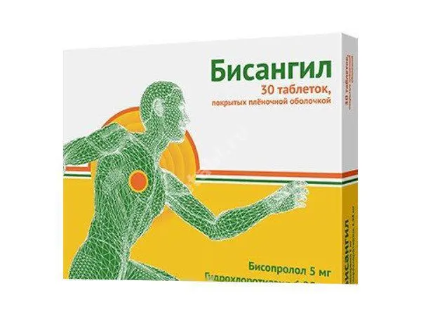 БИСАНГИЛ табл. п.п.о. 5мг+6.25мг N30 (ОЗОН, РФ)