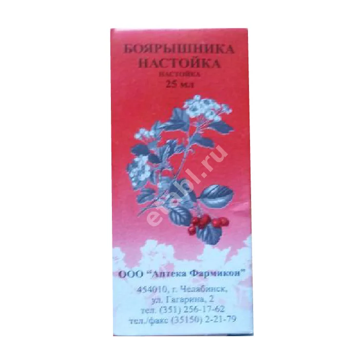 БОЯРЫШНИК настойка (фл.) 25мл N1 (Аптека Фармикон, РФ)