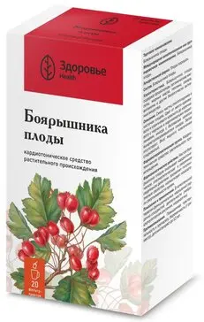 БОЯРЫШНИК ПЛОДЫ сырье (фильтр-пак.) 1.5г N20 (Здоровье Фирма, РФ)