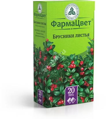 БРУСНИКИ ЛИСТЬЯ сырье (фильтр-пак.) 1.5г N20 (КРАСНОГОРСКЛЕКСРЕДСТВА, РФ)