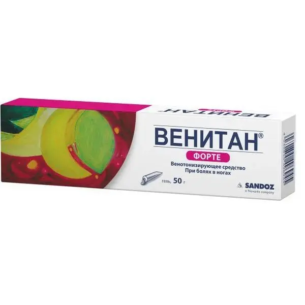ВЕНИТАН ФОРТЕ гель 1% - 50г N1 САНДОЗ ГЕРМАНИЯ: купить в Белгороде по цене  | Интернет-аптека eTabl.ru (партнер Таблеточка)
