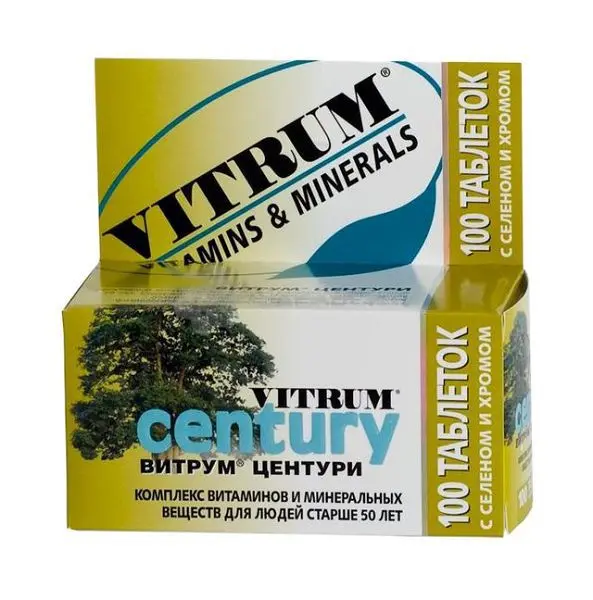 ВИТРУМ ЦЕНТУРИ табл. п.п.о. N100 (ЮНИФАРМ, США)