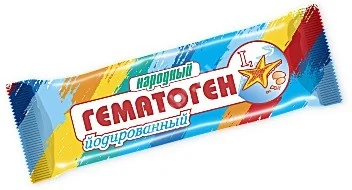 ГЕМАТОГЕН Народный 40г с йодом (Сибирское Здоровье, РФ)