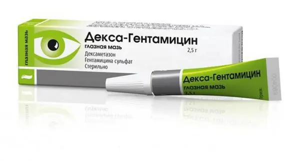 ГЕНТАМИЦИН-ДЕКСА мазь глазн. (туба) 2.5г N1 (Урсафарм Арцнаймиттель, ГЕРМАНИЯ)