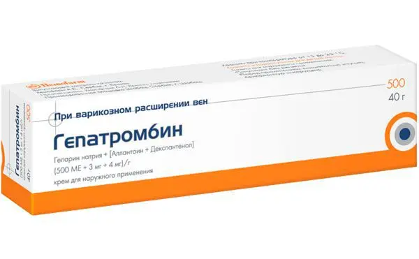 ГЕПАТРОМБИН 500 крем (туба) 40г N1 (ШТАДА, СЕРБИЯ)