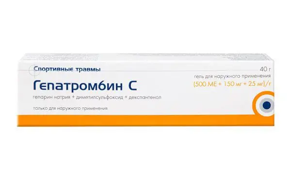 ГЕПАТРОМБИН С гель (туба) 40г N1 (Нижфарм, СЕРБИЯ)