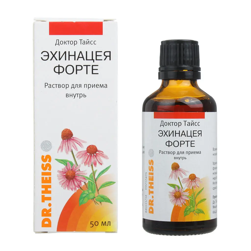 ДОКТОР ТАЙСС Эхинацея Форте р-р д/внутр. прим. (фл.-кап.) 50мл N1 (ДОКТОР ТАЙСС НАТУРВАРЕН, ГЕРМАНИЯ)