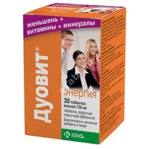 ДУОВИТ Энергия табл. 375мг N30 (КРКА, СЛОВЕНИЯ)