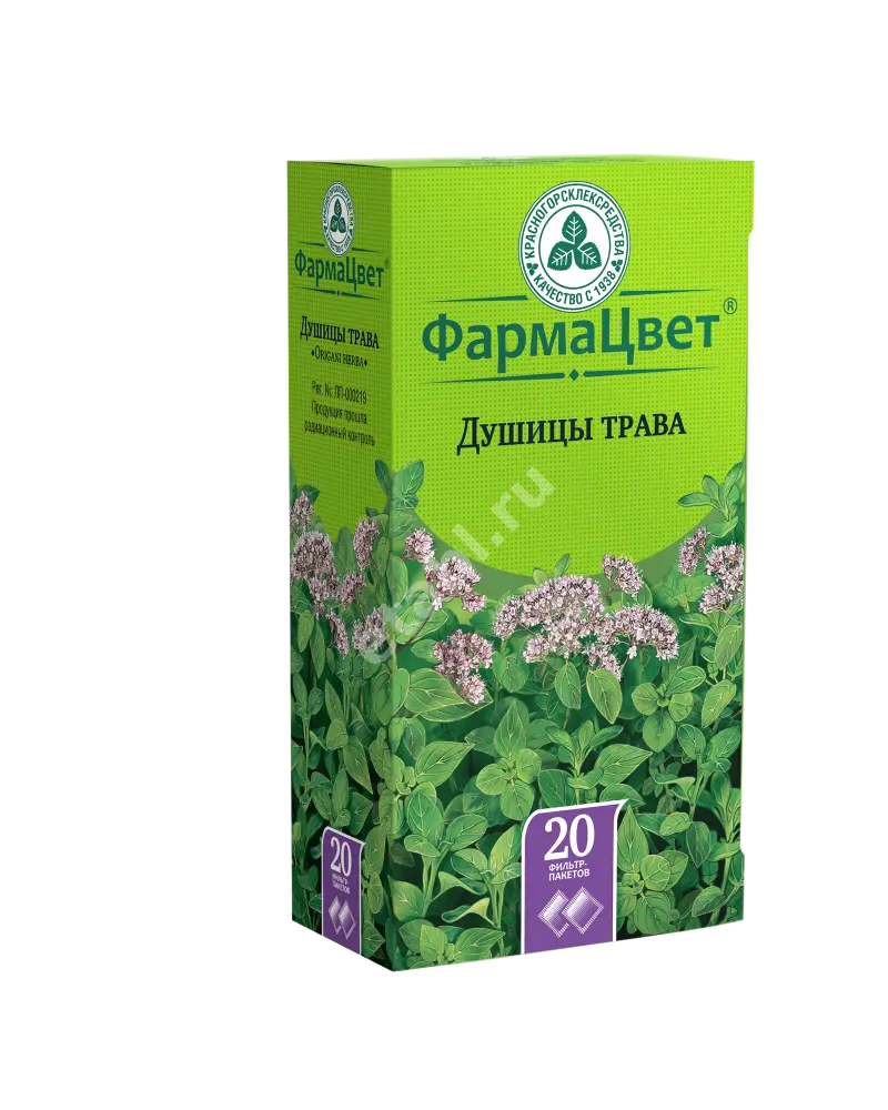 ДУШИЦЫ ТРАВА сырье (фильтр-пак.) 1.5г N20 (КРАСНОГОРСКЛЕКСРЕДСТВА, РФ)