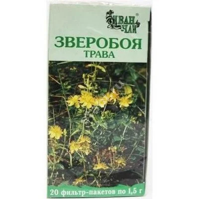 ЗВЕРОБОЯ ТРАВА сырье (фильтр-пак.) 1.5г N20 (Иван-чай, РФ)