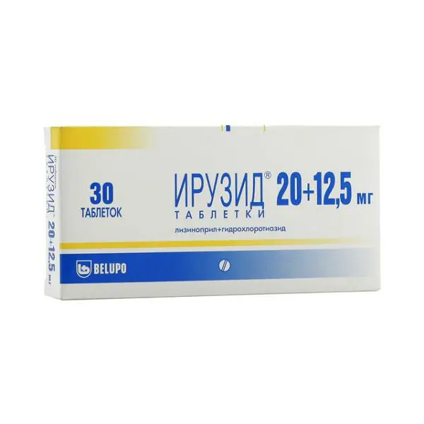ИРУЗИД табл. 20мг+12.5мг N30 (БЕЛУПО, ХОРВАТИЯ)