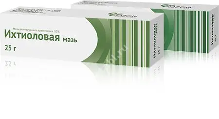ИХТИОЛОВАЯ мазь (туба) 20% - 25г N1 (ОЗОН, РФ)