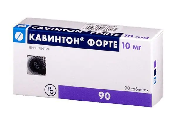 КАВИНТОН Форте табл. 10мг N90 (ГЕДЕОН РИХТЕР, РФ/ВЕНГРИЯ)