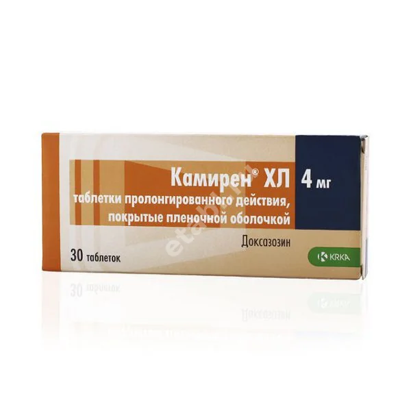 КАМИРЕН ХЛ табл. пролонг. п.п.о. 4мг N30 (КРКА, СЛОВЕНИЯ)