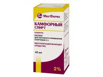 КАМФОРНЫЙ СПИРТ р-р (фл.) 2% - 40мл N1 (Московская Ф.Ф., РФ)