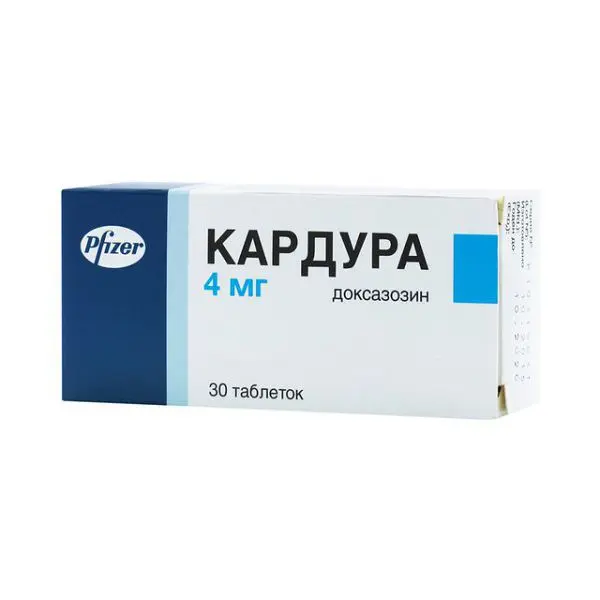 КАРДУРА табл. 4мг N30 (ПФАЙЗЕР Инк, ГЕРМАНИЯ)