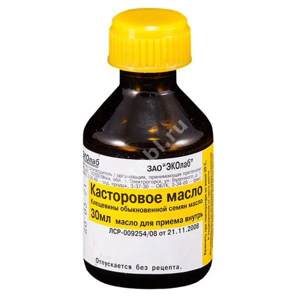 КАСТОРОВОЕ МАСЛО масло внутр. (фл.) 30мл N1 (Эколаб, РФ)