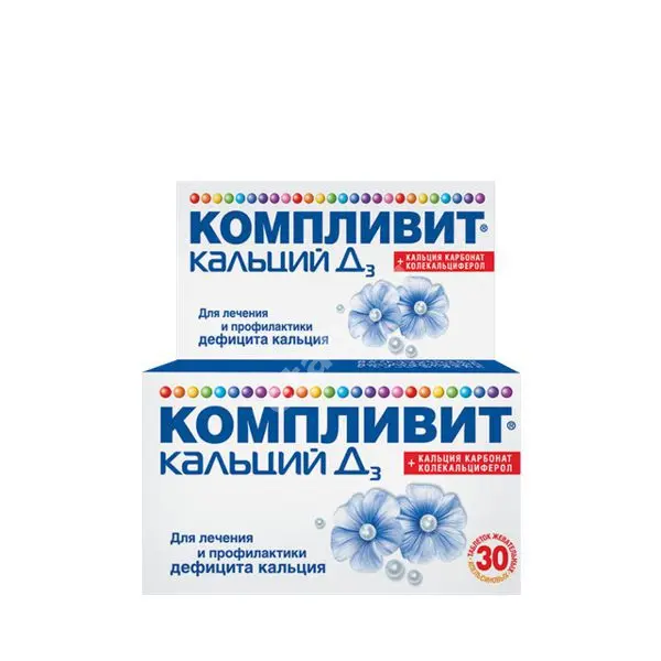 КОМПЛИВИТ Кальций Д3 табл. жев. N100 Апельсин (ОТИСИФАРМ, РФ)
