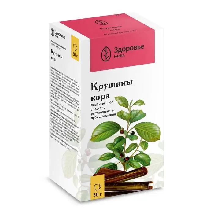 КРУШИНЫ КОРА сырье 50г N1 (Здоровье Фирма, РФ)