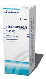 ЛАТАНОМОЛ капли глазн. (фл.-кап.) 0.005% - 2.5мл N1 (АКРИХИН, ПОЛЬША)