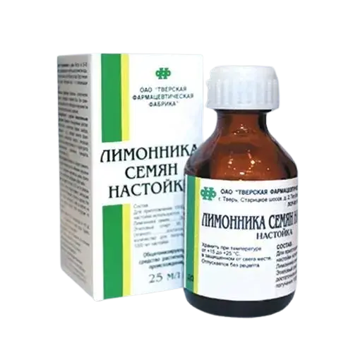 ЛИМОННИКА настойка (фл.) 25мл N1 (Тверская Ф.Ф., РФ)