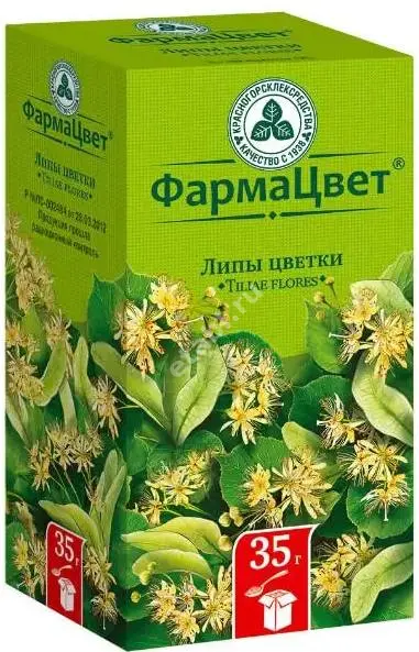 ЛИПЫ ЦВЕТКИ сырье 35г N1 (КРАСНОГОРСКЛЕКСРЕДСТВА, РФ)