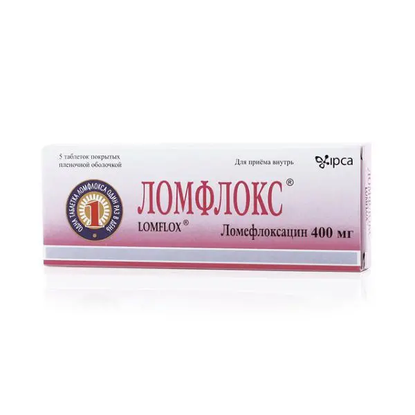 ЛОМФЛОКС табл. п.п.о. 400мг N5 (ИПКА, ИНДИЯ)