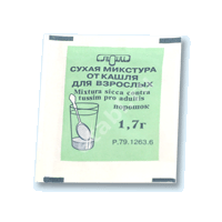 МИКСТУРА ОТ КАШЛЯ СУХАЯ для взрослых пор. д/р-ра внутр. (пак.) 1.7г N1 (ЛЮМИ, РФ)