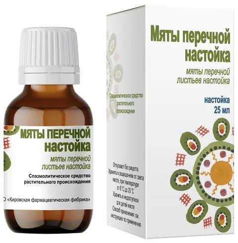 МЯТЫ ПЕРЕЧНОЙ настойка (фл.) 25мл N1 (Кировская Ф.Ф., РФ)