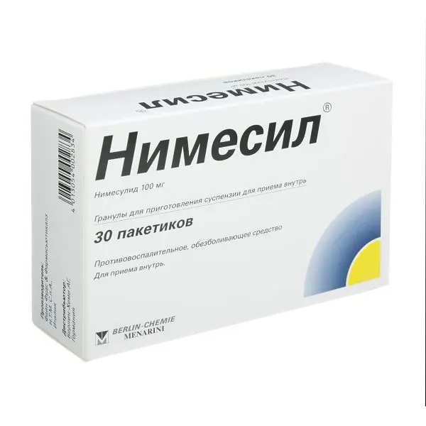 НИМЕСИЛ гран. д/сусп. внутр. (пак.) 100мг N30 (БЕРЛИН ХЕМИ, ИТАЛИЯ/ИСПАНИЯ)