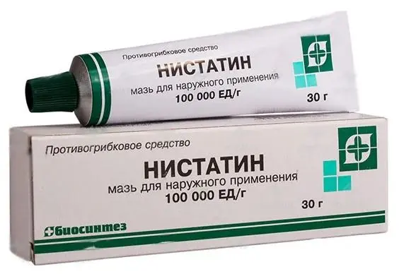 НИСТАТИН мазь (туба) 100 000ЕД/г - 30г N1 (Биосинтез, РФ)