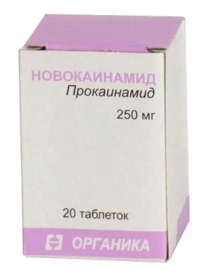 НОВОКАИНАМИД табл. 250мг N20 (Органика, РФ)