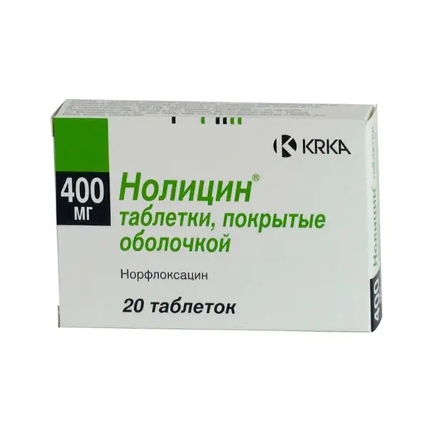 НОЛИЦИН табл. п.п.о. 400мг N20 (КРКА, РФ)