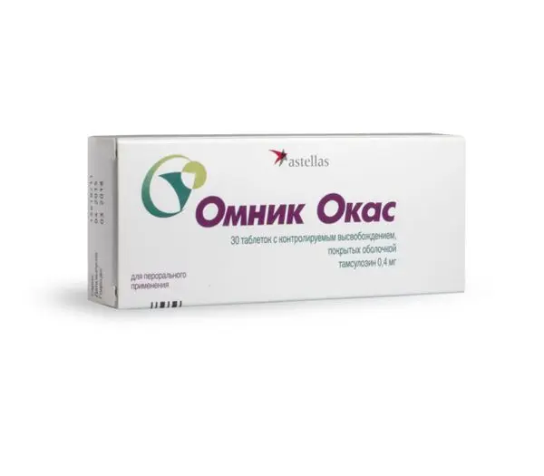 ОМНИК ОКАС табл. с контролир. высвоб. п.о. 0.4мг N30 (АСТЕЛЛАС, РФ/НИДЕРЛАНДЫ)