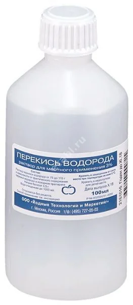 ПЕРЕКИСЬ ВОДОРОДА р-р д/местн. и наружн. прим. (фл. плстк.) 3% - 100мл N1 (Йодные технологии и маркетинг, РФ)