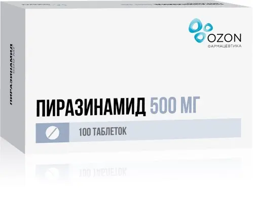 ПИРАЗИНАМИД табл. 500мг N100 (ОЗОН, РФ)