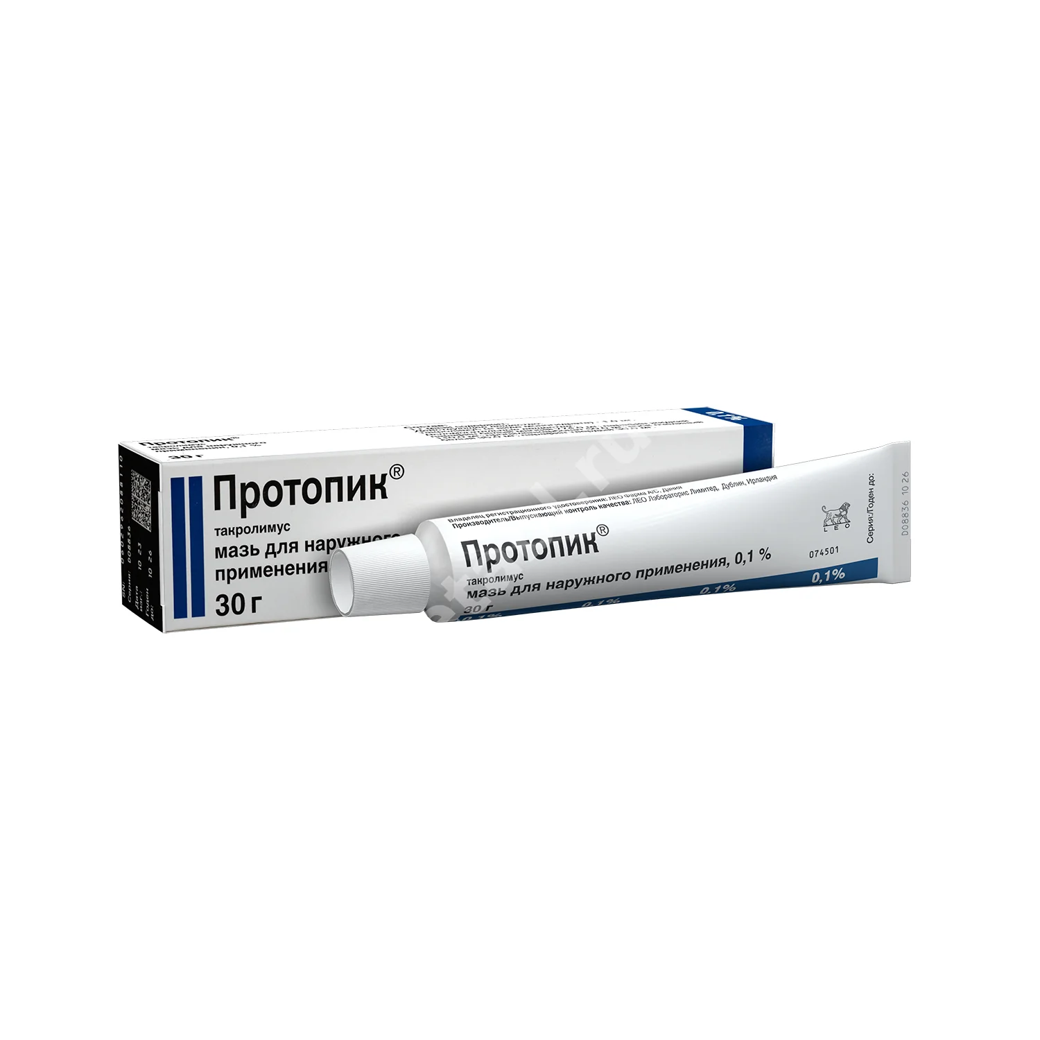 ПРОТОПИК мазь д/наруж. прим 0.1% - 30г N1 (ЛЕО-ФАРМ, ИРЛАНДИЯ/НИДЕРЛАНДЫ)