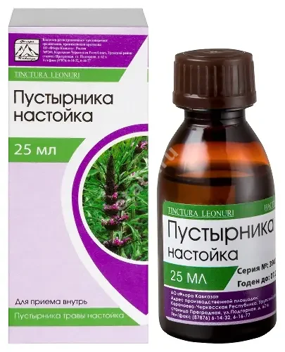 ПУСТЫРНИКА настойка (фл.) 25мл N1 (Флора Кавказа, РФ)
