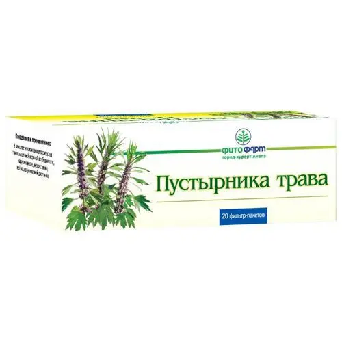 ПУСТЫРНИКА ТРАВА сырье (фильтр-пак.) 1.5г N20 (ФИТОФАРМ, РФ)