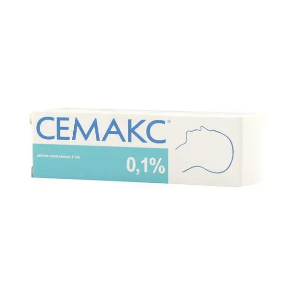 СЕМАКС капли наз. (фл.) 0.1% - 3мл N1 (Пептоген Инновационный НПЦ, РФ)