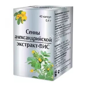 СЕННЫ АЛЕКСАНДРИЙСКОЙ ЭКСТРАКТ-ВИС 0.4г капс. N40 (НАБИСС, РФ)