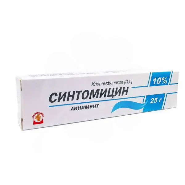 СИНТОМИЦИНА ЛИНИМЕНТ эмульс. (туба) 10% - 25г N1 (Алтайвитамины, РФ)