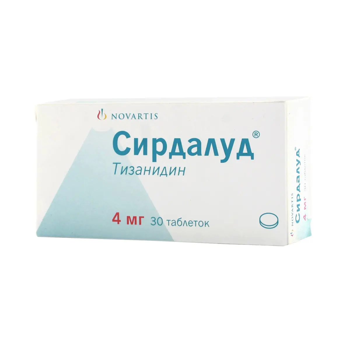 СИРДАЛУД табл. 4мг N30 (НОВАРТИС  ФАРМА, РФ/ТУРЦИЯ)