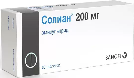 СОЛИАН табл. п.о. 200мг N30 (САНОФИ, ФРАНЦИЯ)