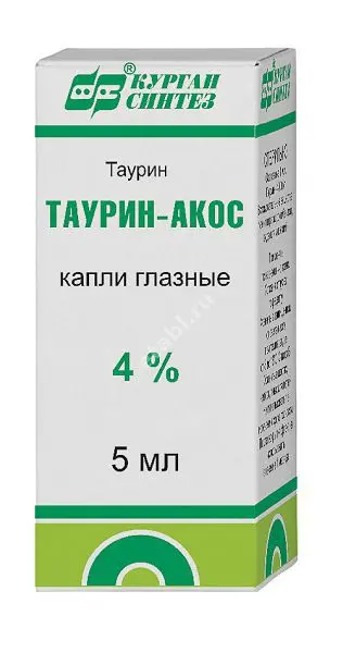 ТАУРИН капли глазн. 4% - 5мл N1 (БИННОФАРМ, РФ)