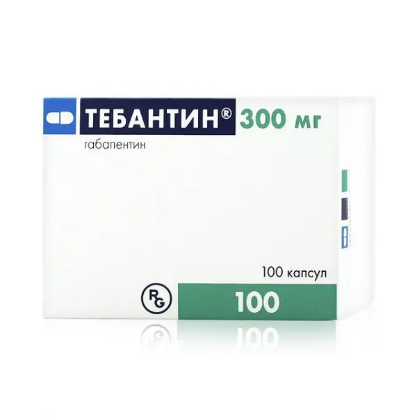 ТЕБАНТИН капс. 300мг N100 (ГЕДЕОН РИХТЕР, ВЕНГРИЯ)