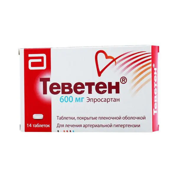 ТЕВЕТЕН табл. п.о. 600мг N14 (ЭББОТТ, НИДЕРЛАНДЫ)